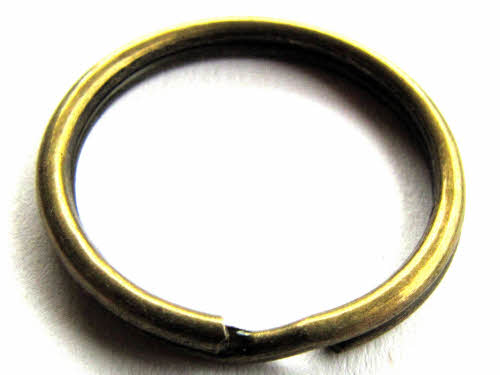 Schlüsselring Spaltring bronzefarben, ca. 30mm